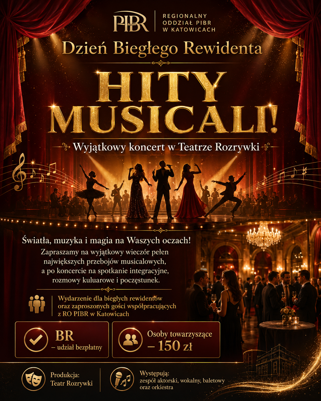 BIEGLI REWIDENCI  i BYLI BIEGLI REWIDENCI RO KATOWICE, RO BIELSKO-BIAŁA, RO CZĘSTOCHOWA - Dzień Biegłego Rewidenta w wyjątkowej oprawie – zapraszamy na „Hity Musicali!”